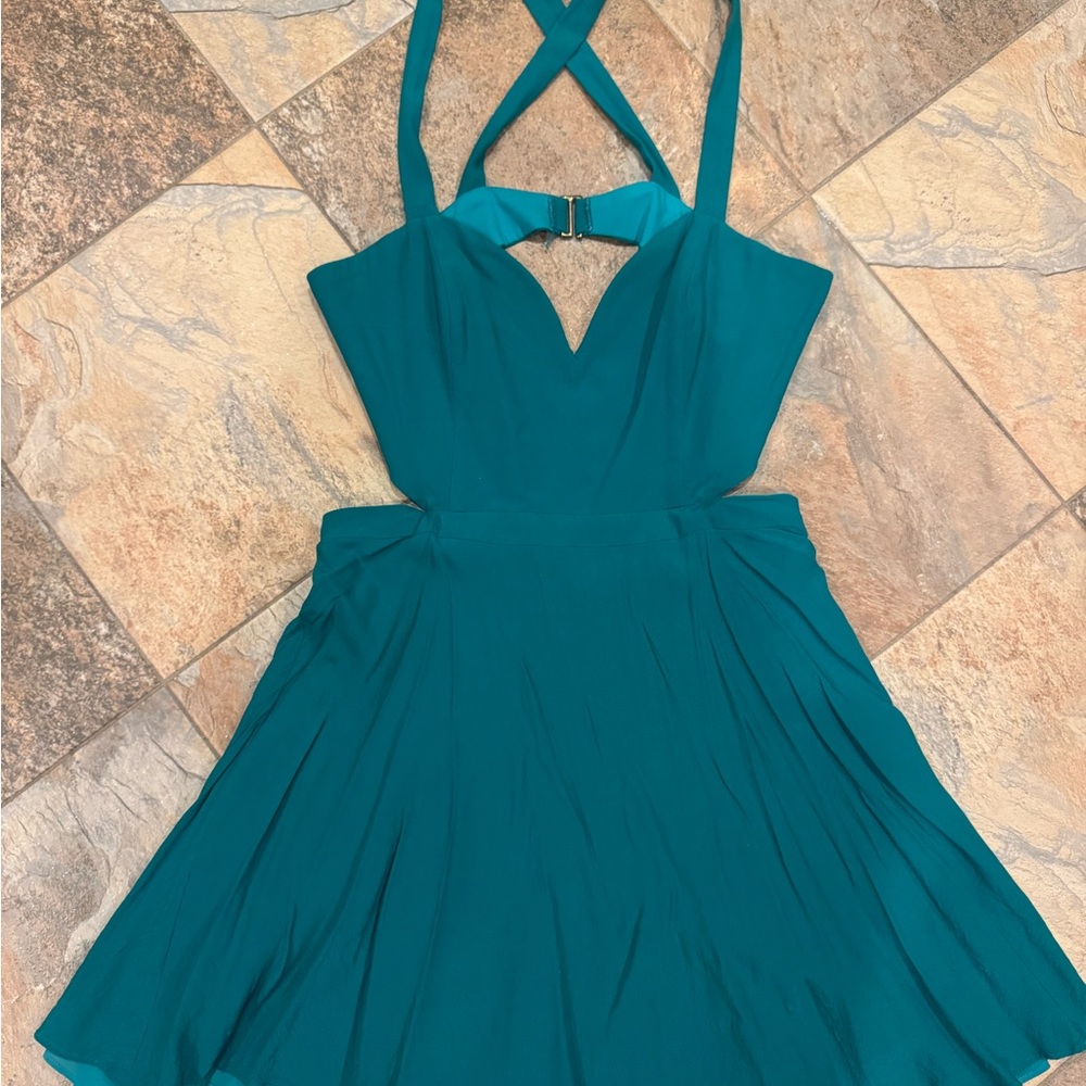 Teal Sleeveless Dress